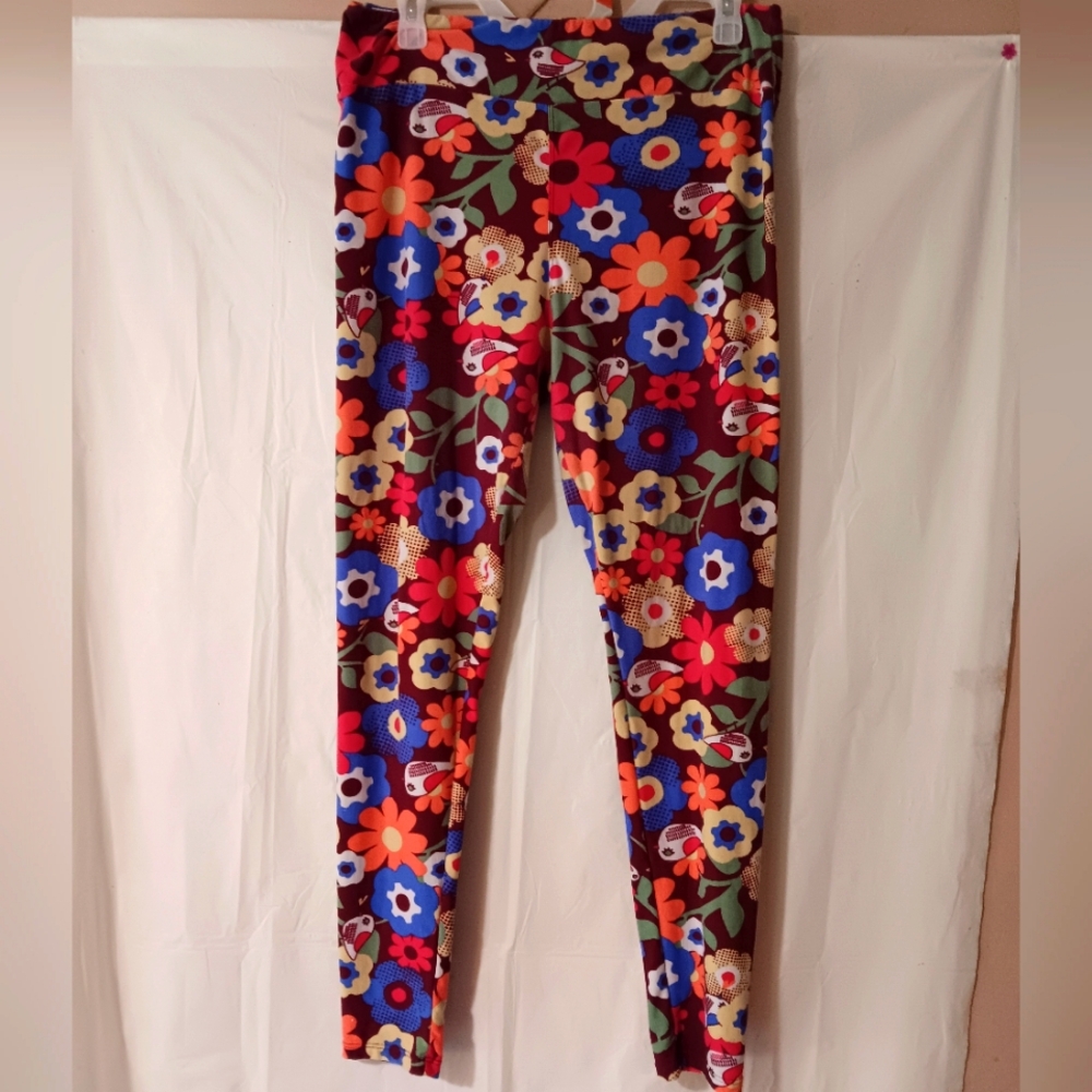 LulaRoe Floral Leggings